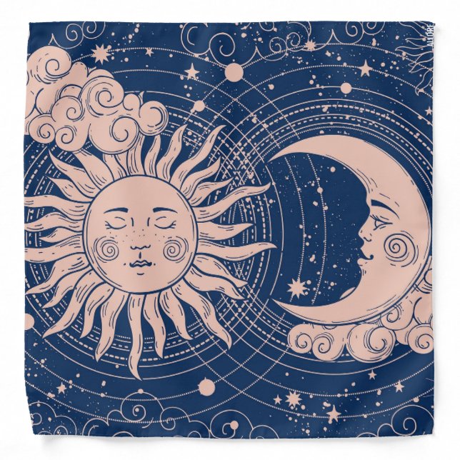 Sun Moon Mandala Bandana (Front)