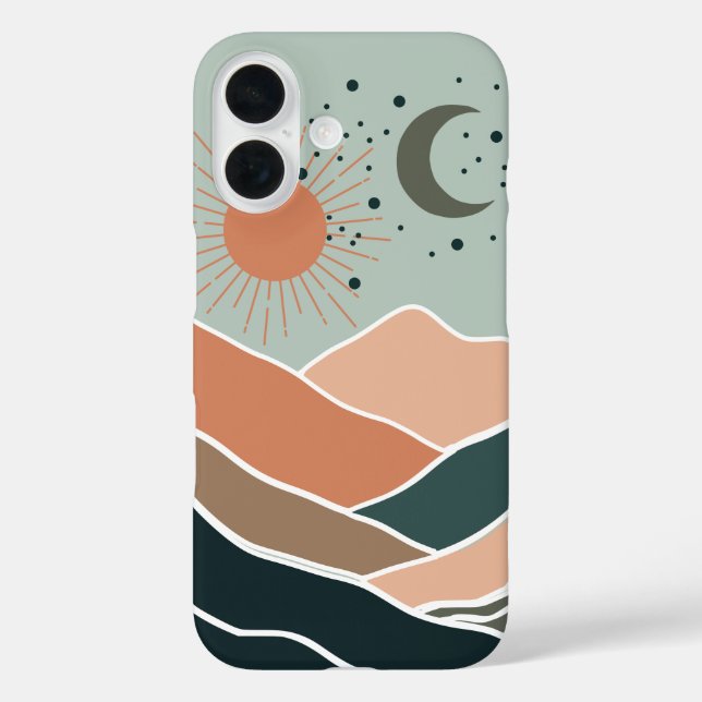 Sun & Moon Mountains Case-Mate iPhone Case (Back)