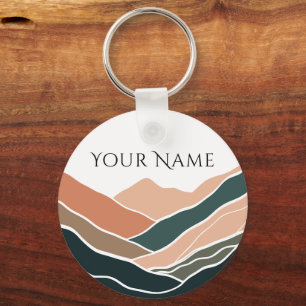 Sun & Moon Mountains Keychain