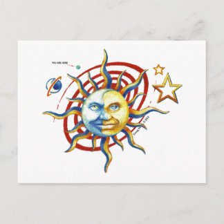 SUN-MOON POST CARD