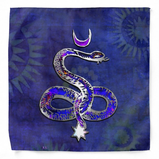 Sun Moon Prayer New Age Folk Bandana (Front)