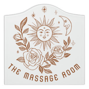 Sun Moon & Roses Magical Boho CUSTOM Door Sign