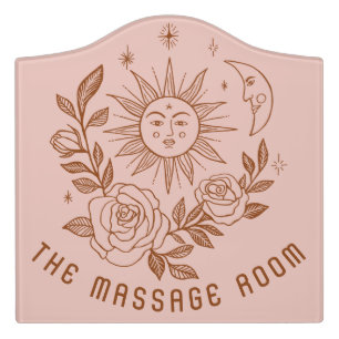 Sun Moon & Roses Magical Boho CUSTOM Door Sign