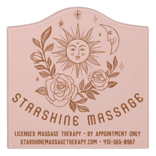 Sun Moon & Roses Magical Boho CUSTOM Door Sign