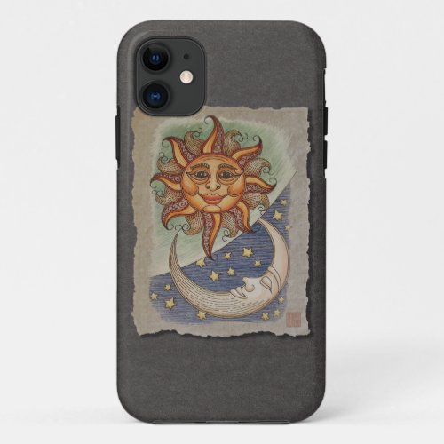 Sun Moon  Stars iPhone 11 Case