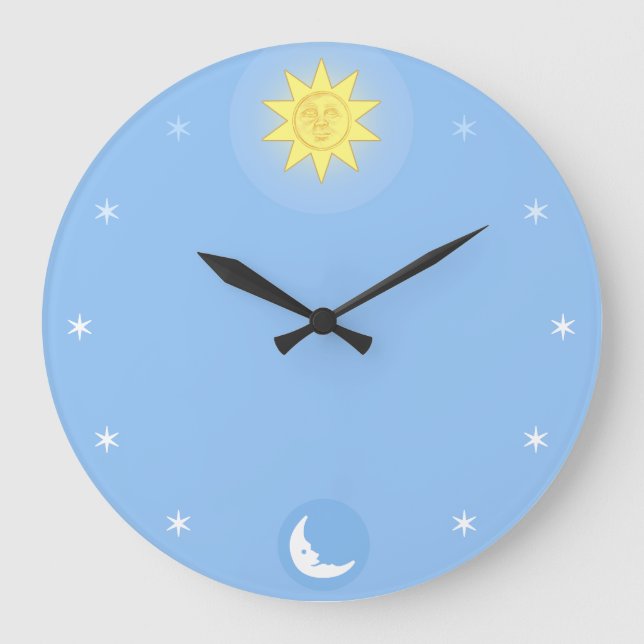 Sun Moon Stars clock (Front)
