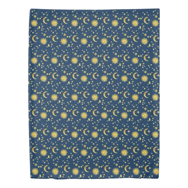 Sun, Moon & Stars Duvet Cover (Front)
