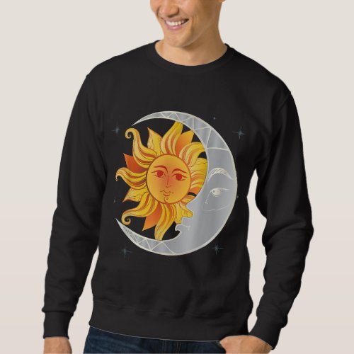 Sun Moon Stars Earth Astrology Astronomer Astronom Sweatshirt