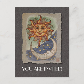 Sun Moon & Stars Invitation