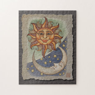 Sun Moon & Stars Jigsaw Puzzle