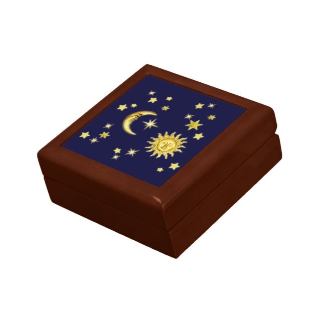 Sun, Moon & Stars Keepsake Box (Side)