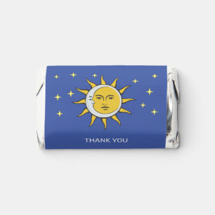 Sun Moon & Stars on Sky Blue Party Hershey's Miniatures