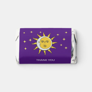 Sun Moon & Stars on Violet Hershey's Miniatures