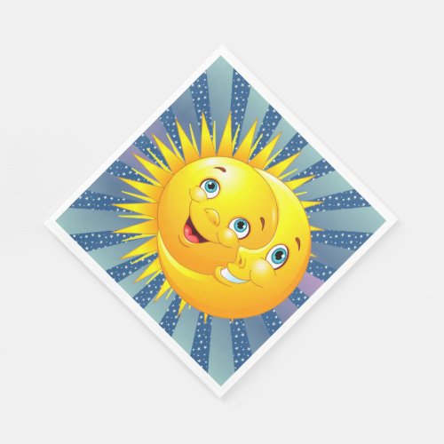 Sun Moon Stars Paper Napkins