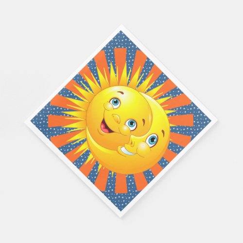 Sun Moon Stars Paper Napkins