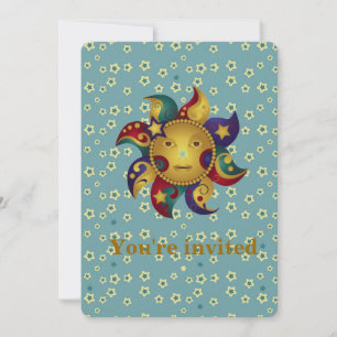 Sun Moon Stars Party Invites
