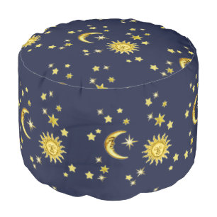 Sun, Moon & Stars Pouf