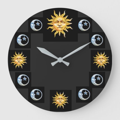 Sun  Moon Wall Clock