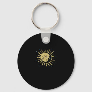 Sun Moon With 90s Witch Whimsigoth Aesthetic Keychain