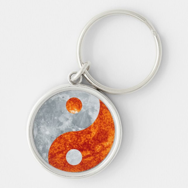 Sun & Moon Yin-Yang Asian Wisdom Series Keychain (Front)