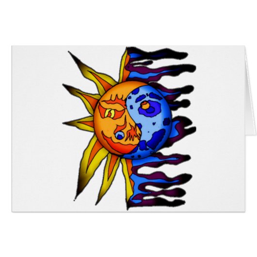 Sun / Moon Yin Yang Cards (Front Horizontal)