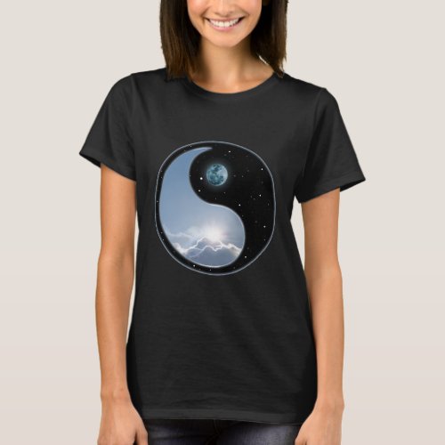 Sun_Moon Yin_Yang T_Shirt