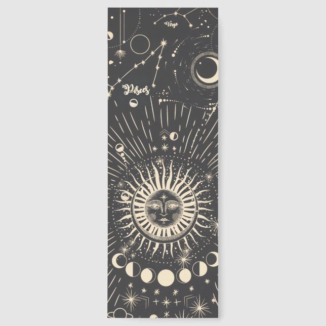 Sun Moon Zodiac  Bookmarks (Front)