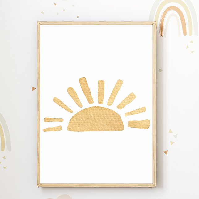 Sun Nursery Poster Boho Kids Room Decor (Creator Uploaded)