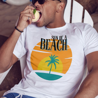 sun of a beach funny vintage Summer fun T-Shirt