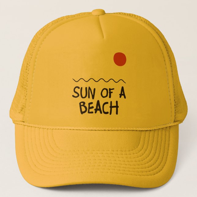 Sun Of A Beach Trucker Hat (Front)