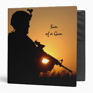 Sun of a Gun Military Binder