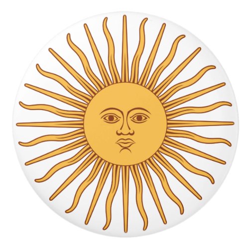 Sun of May Ceramic Knob