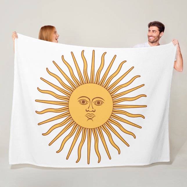Sun of May Fleece Blanket (In Situ)