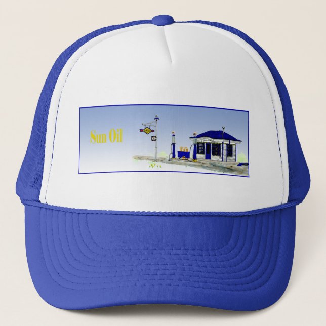 Sun Oil Station Trucker Hat (Front)