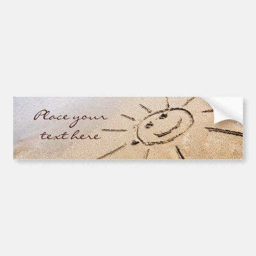 Sun On The Beach Bumper Sticker