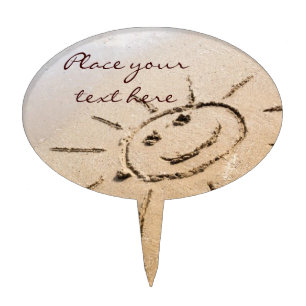 Sun On The Beach Cake Topper