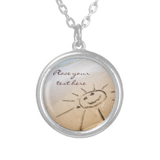 Sun On The Beach Silver Plated Necklace