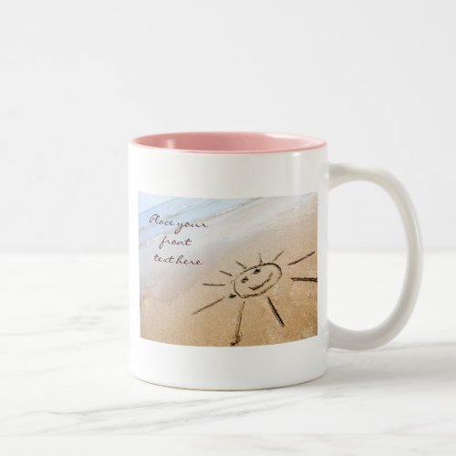 Sun On The Beach Two_Tone Coffee Mug