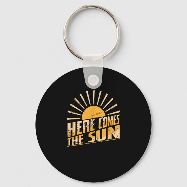 Sun on the Horizon here comes the Sun Keychain (Front)