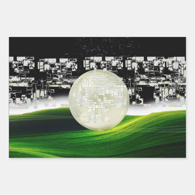 SUN ON THE MOON WRAPPING PAPER SHEETS (Front)