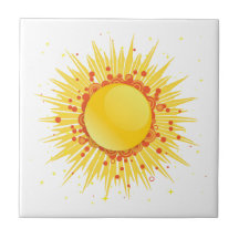 Sun orange yellow groovy