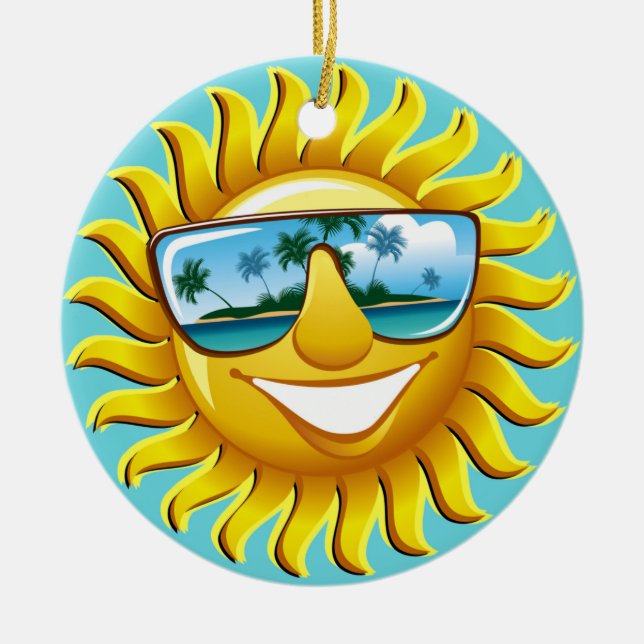 SUN Ornamenet Ceramic Ornament (Front)