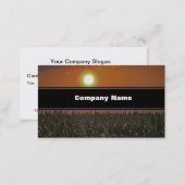 Sun Over a Corn Field Business Card (Front/Back)