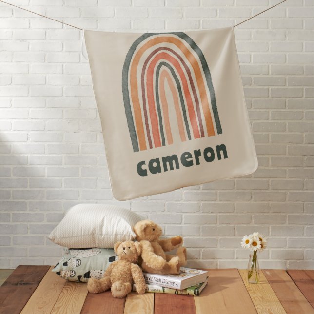 Sun Over A Rainbow Baby Blanket (In Situ)