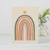 Sun Over A Rainbow Card (Standing Front)