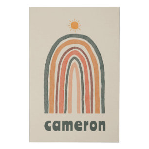 Sun Over A Rainbow Faux Canvas Print