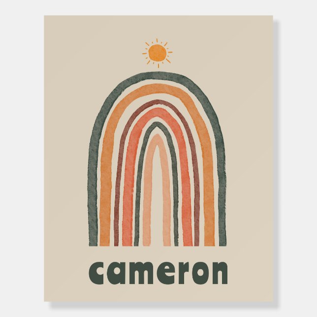 Sun Over A Rainbow Foam Board (Front)