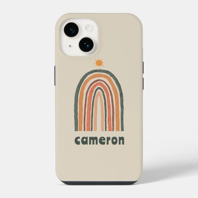 Sun Over A Rainbow Iphone Case (Back)
