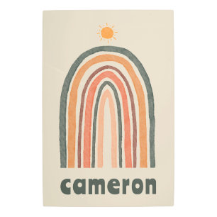 Sun Over A Rainbow Metal Print