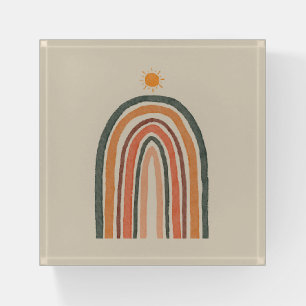 Sun Over A Rainbow Paperweight